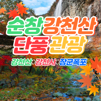 와우부산여행사 [부산출발] 순창 강천산 가을단풍투어 당일 테마여행 버스투어