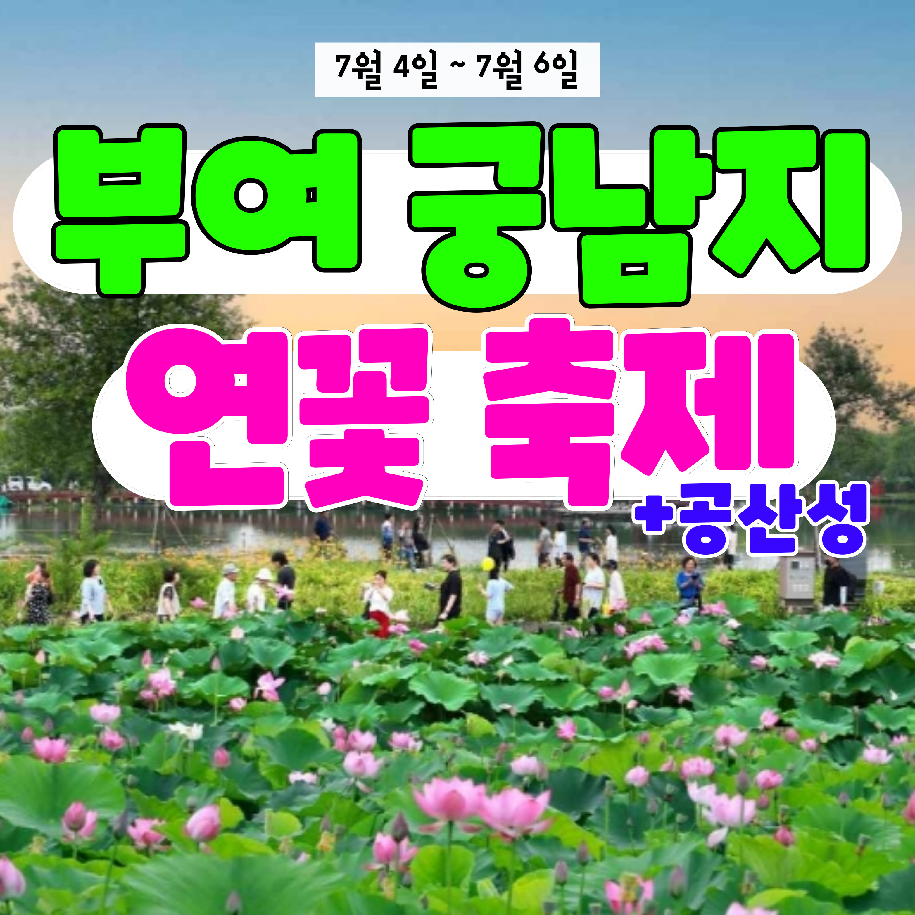 부여 궁남지 연꽃 축제 + 공산성
