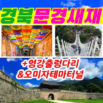 부산출발   문경새재 + 오미자테마터널 + 영강출렁다리 당일 버스여행