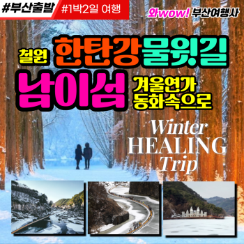 [부산출발] 철원 한탕강 물윗길+남이섬(리무진운행)